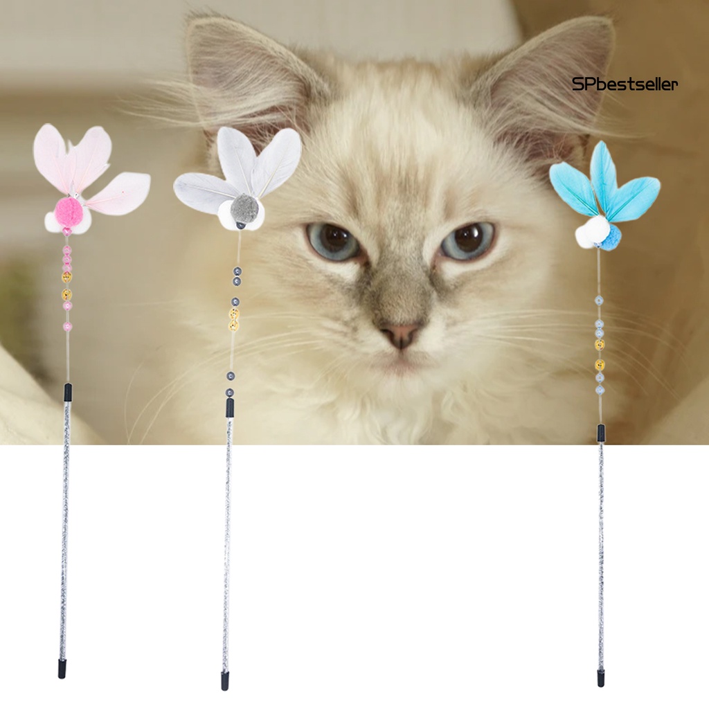 Gậy Đồ Chơi Gắn Lông Vũ Và Chuông Cho Mèo