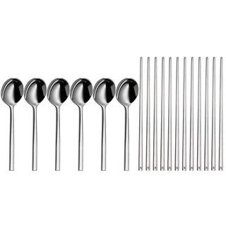 set 12 đũa thìa inox
