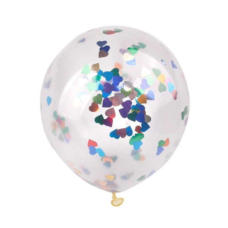 【COD】1pcs Confetti Balloon Latex Helium Fo Decor Wedding Party Birthday Dance Party Supplies Decorate