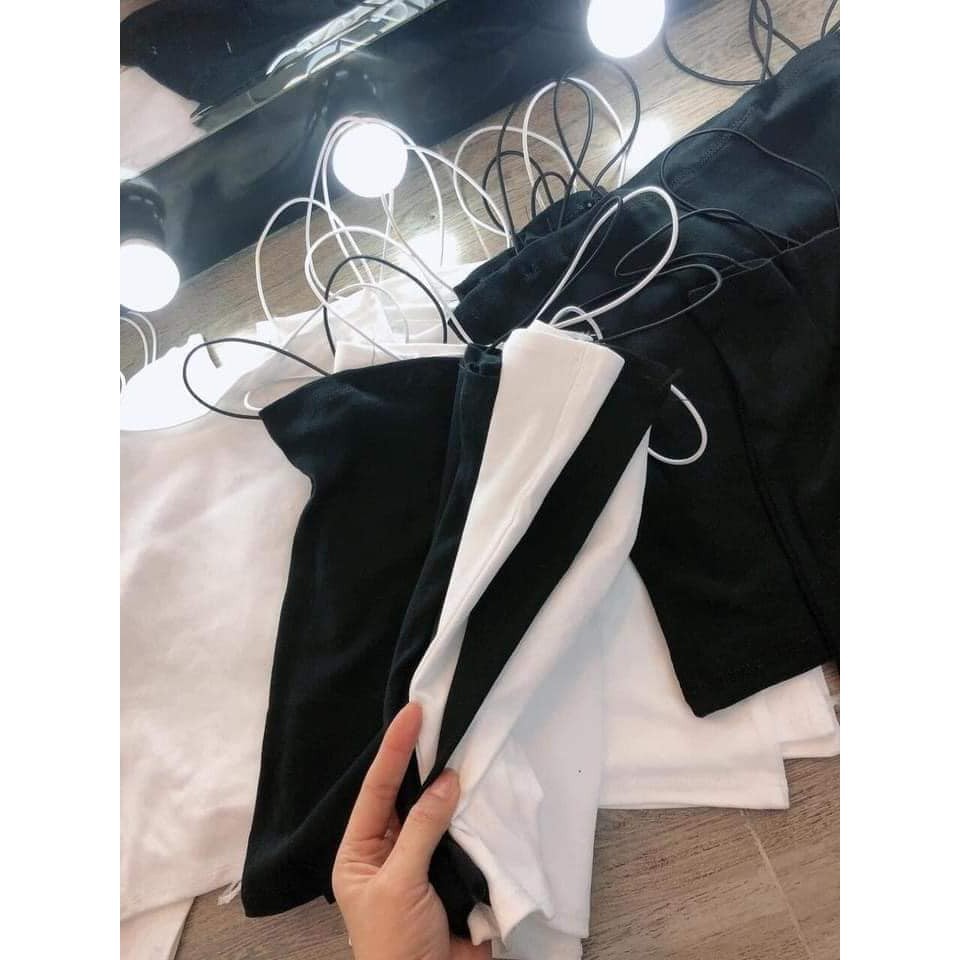 Áo 2 dây sợi bún chất bozip chuẩn ảnh