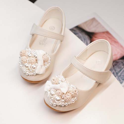 Giày công chúa biểu diễn đính ngọc hình trái tim cho bé gái size [19-35]