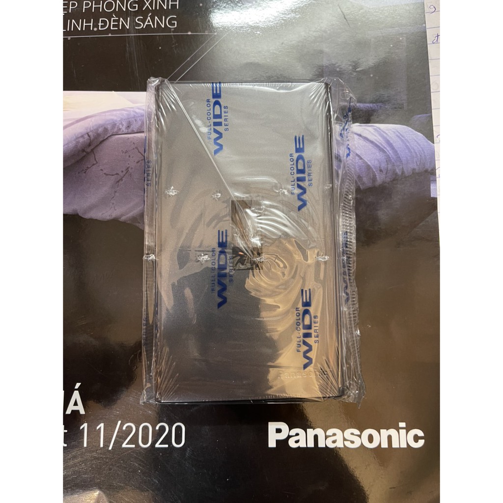 Mặt 1 ,2 ,3 , Mặt Kín Đơn , Mặt 1 CB Tép, Mặt Át Khối  Màu Đen Wide Panasonic