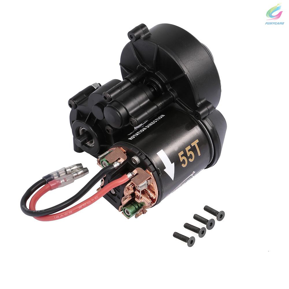 AUSTAR 540 55T RC Brushed Motor with Gear Box for 1/10 Axial SCX10 RC4WD D90 Crawler Climbing RC Car