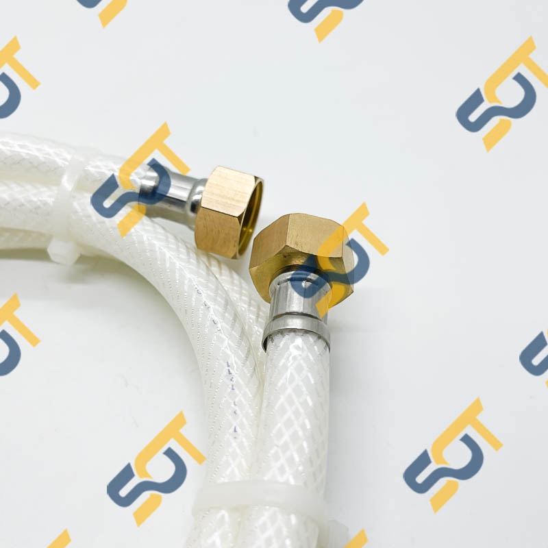 Dây Cấp Nước, Dây Nhựa Cấp Nước Tán 21 Đồng Vàng Dẫn Nước Vòi Chén, Vòi Sen, Vòi Xịt