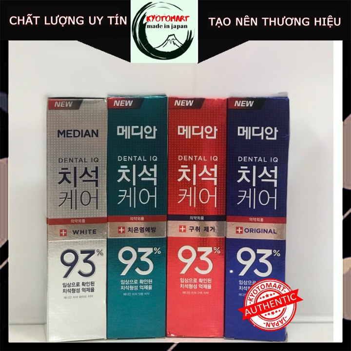 KEM ĐÁNH RĂNG MEDIAN 93% TOOTH-PASTE 120GR HÀN QUỐC