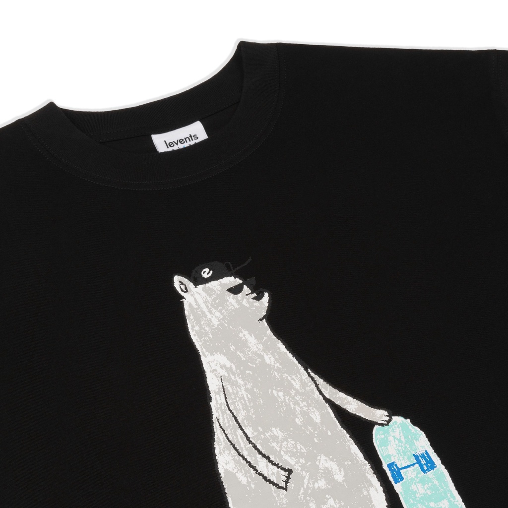Áo thun LEVENTS "MY ANIMALS" Series Bear/ Black