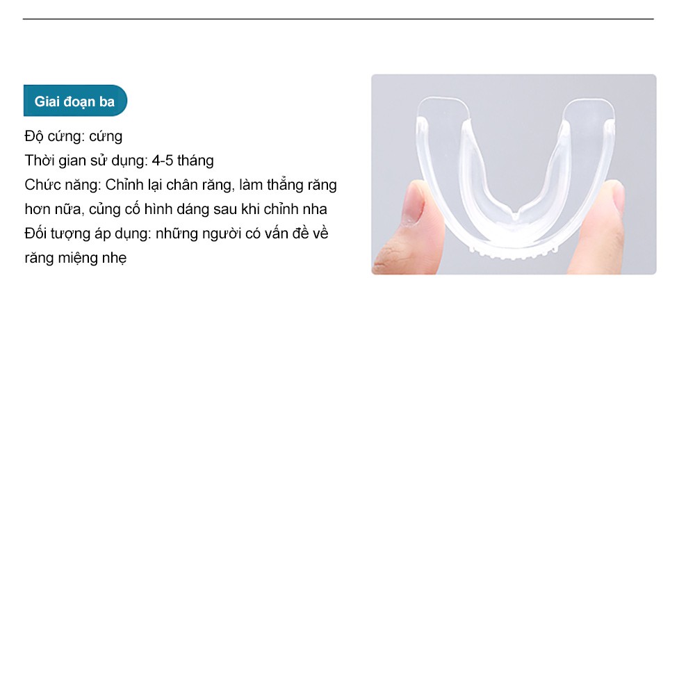 Dụng Cụ Chỉnh Nha Niềng Răng Cofoe Trong Suốt Bảo Vệ Răng Chống Mài Mòn