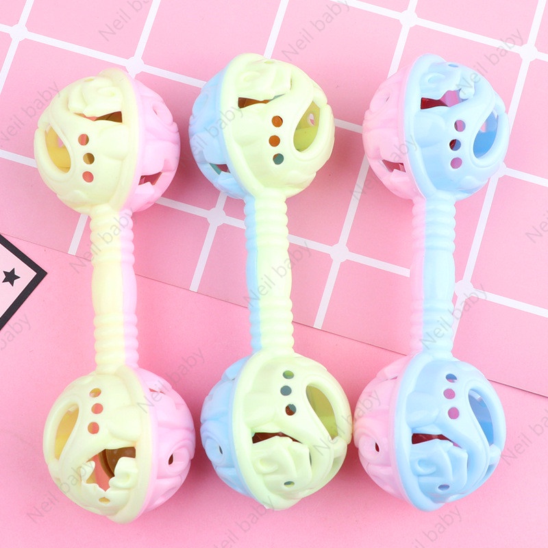 Đồ Chơi Chuông Cầm Tay Hai Đầu Bayi Loceng Tangan Dịu Nhẹ Cho Bé Tập Chơi Và Chơi Thể Dục