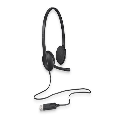 Tai nghe Logitech H340 độ dài dây cáp lên đến 1,8m kết nối dễ dàng thông qua USB