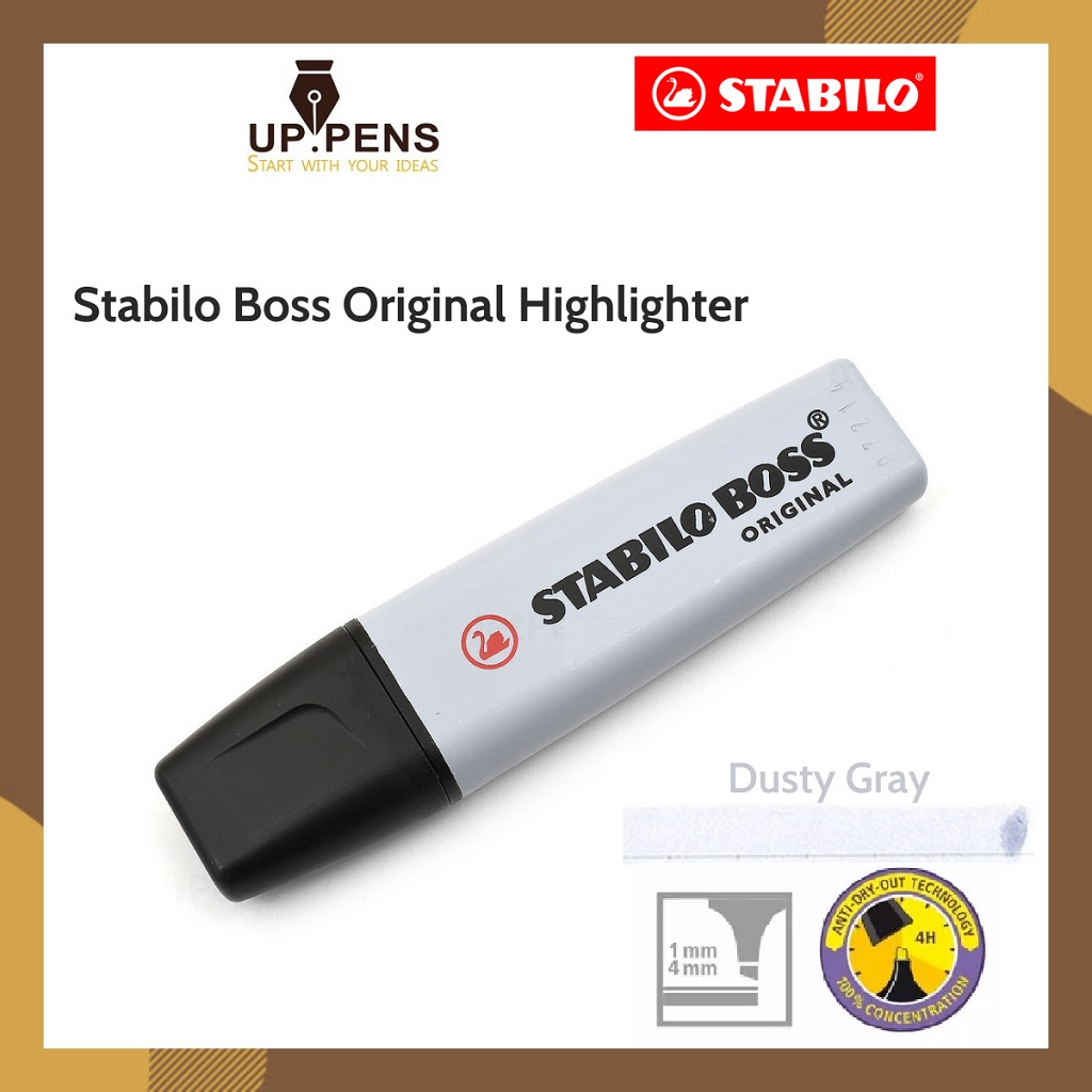 Bút highlight Stabilo Boss Original Highlighter – Màu xám khói pastel