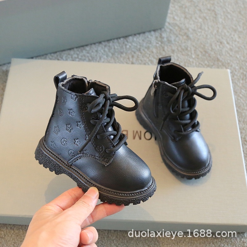 Bốt bé gái Boot bé gái Giày cho bé gái lot nông da mềm êm nhẹ [GBG02]