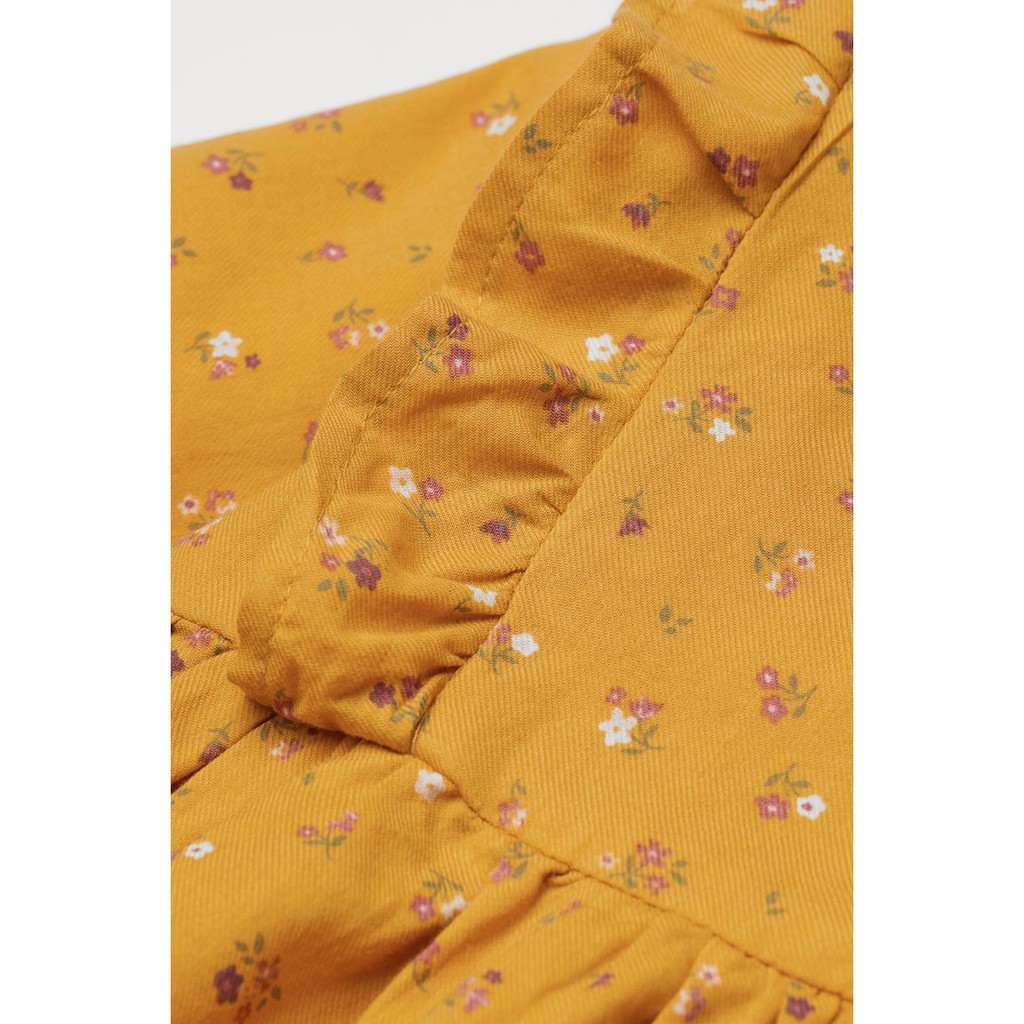 Váy dài tay cánh tiên hoa vàng HM H&M _hàng chính hãng authentic