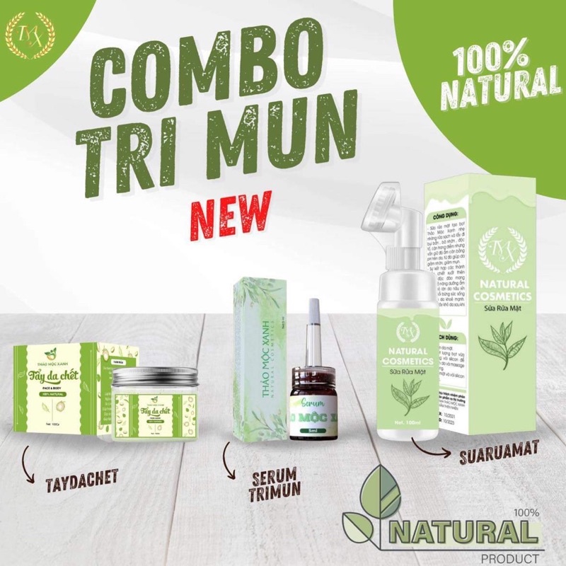 Tẩy Da Chết Thảo Mộc Xanh 100g