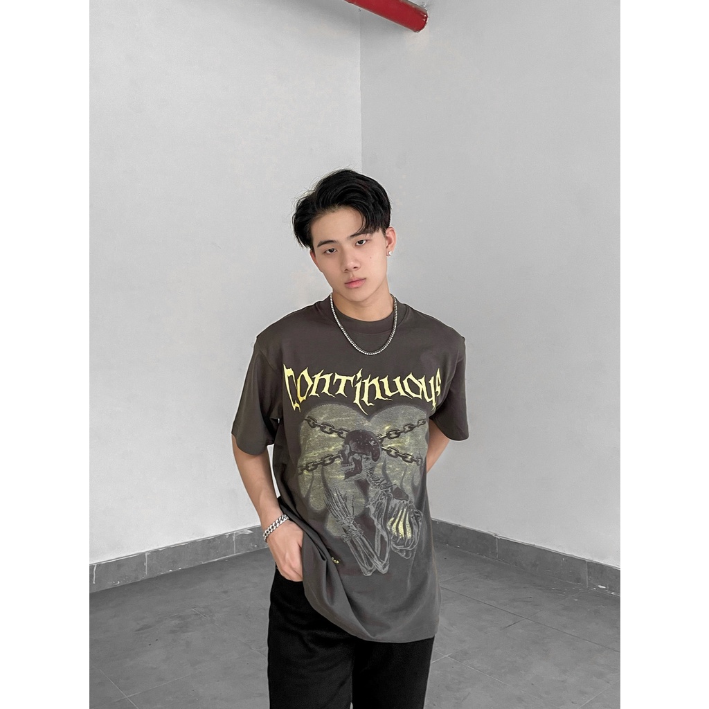 Áo thun Continuous - CTNS - SKELETON/ Grey