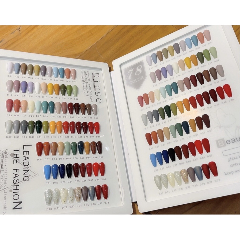 Set sơn gel cao cấp 78 chai, tặng kèm bảng màu và base top