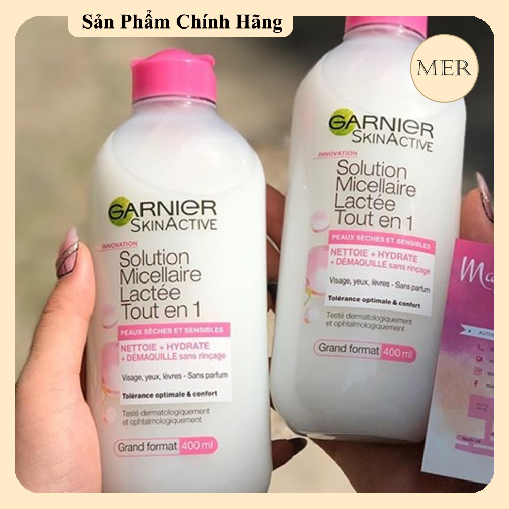 Sữa Tẩy Trang Garnier Skinactive Solution Micellaire Lactée Tout En 1 400ML