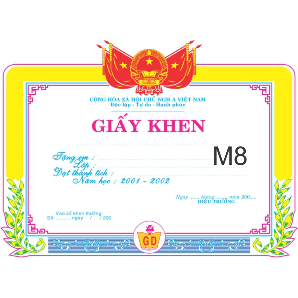 Bằng khen, giấy khen, giấy chứng nhận, mừng thọ nhiều mẫu