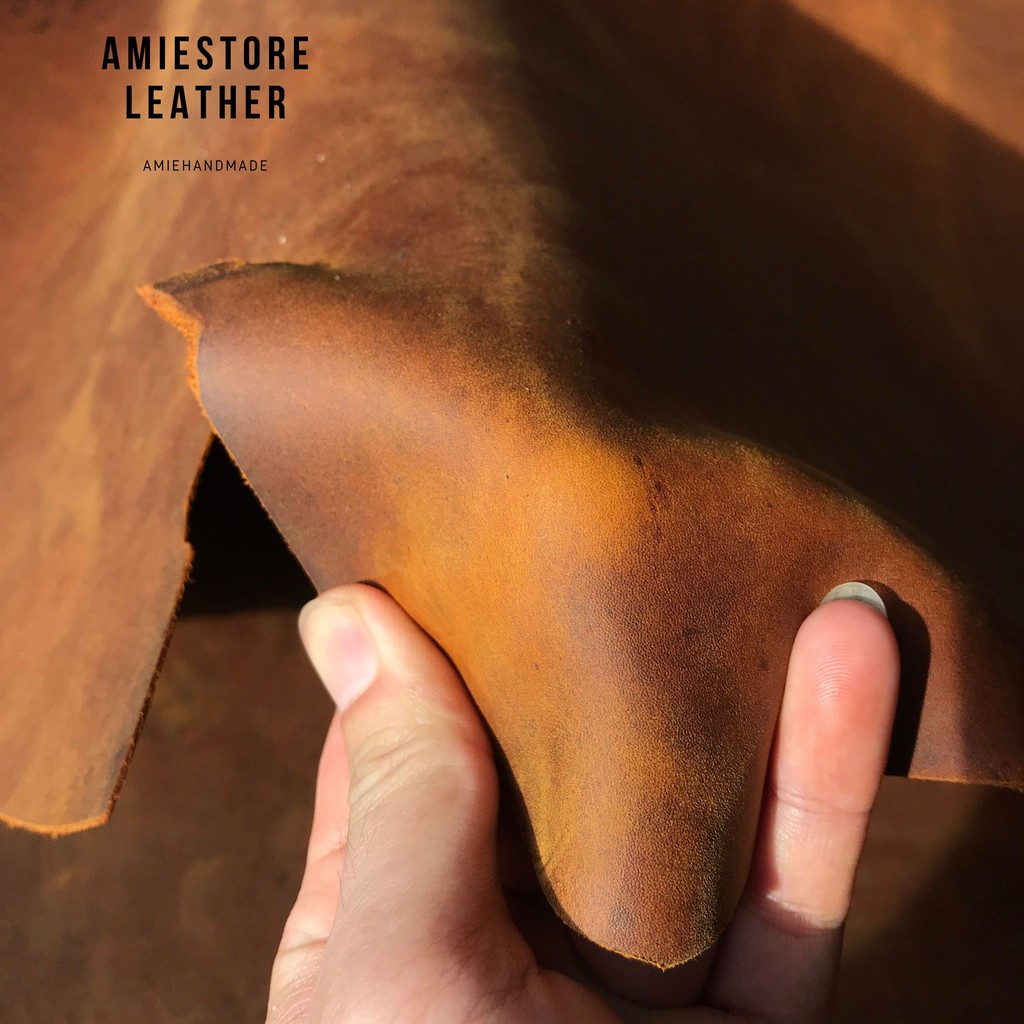 [Siêu HOT] Dây Đồng Hồ Nam 22mm - Dây Da Đồng Hồ Sáp 22mm Nâu - Amiestore Leather