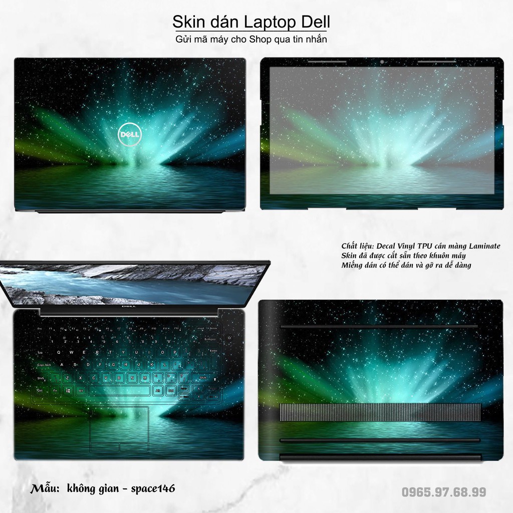 Skin dán Laptop Dell in hình không gian nhiều mẫu 25 (inbox mã máy cho Shop)