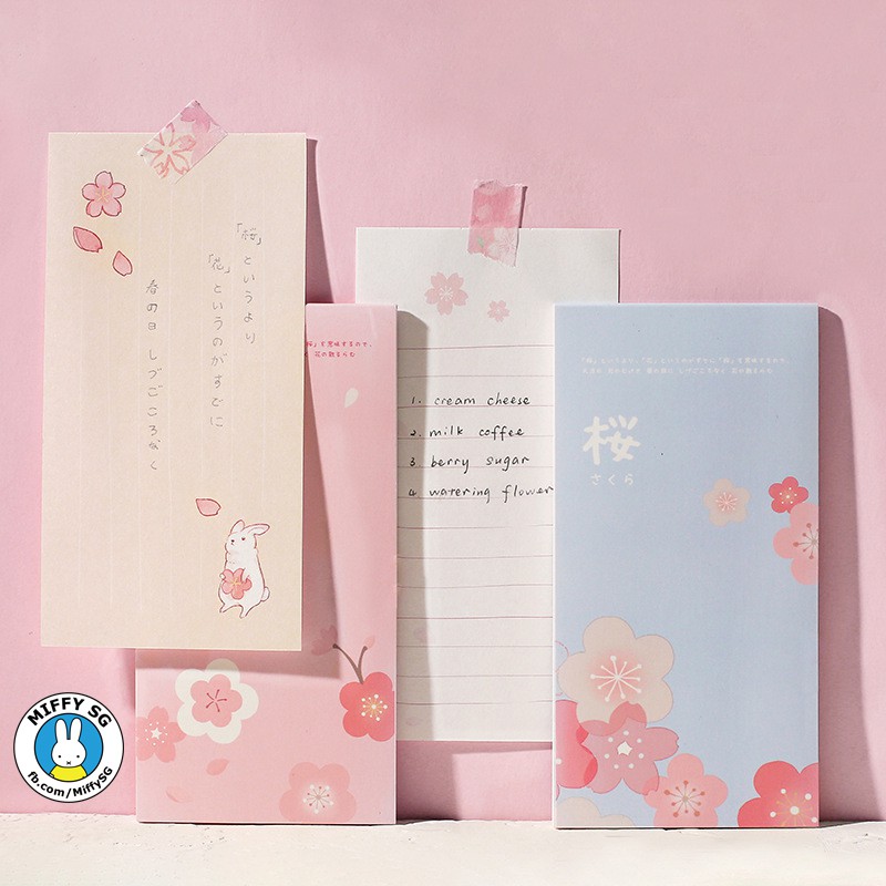 Series SAKURA_TẬP NOTE GHI CHÚ CHO PLANNER/BULLET JOURNAL