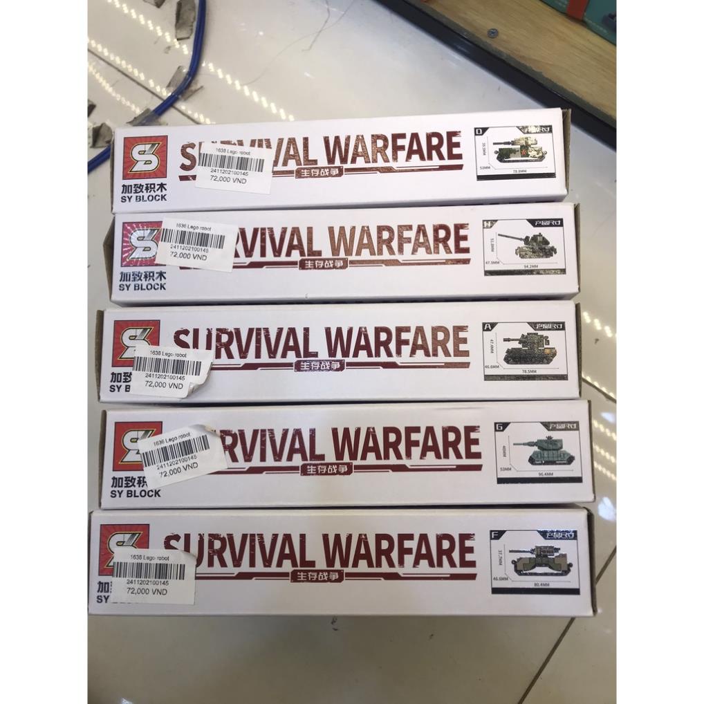 Đồ Chơi Xếp Hình Quân Sự Xe Tăng - Nhiều Mẫu