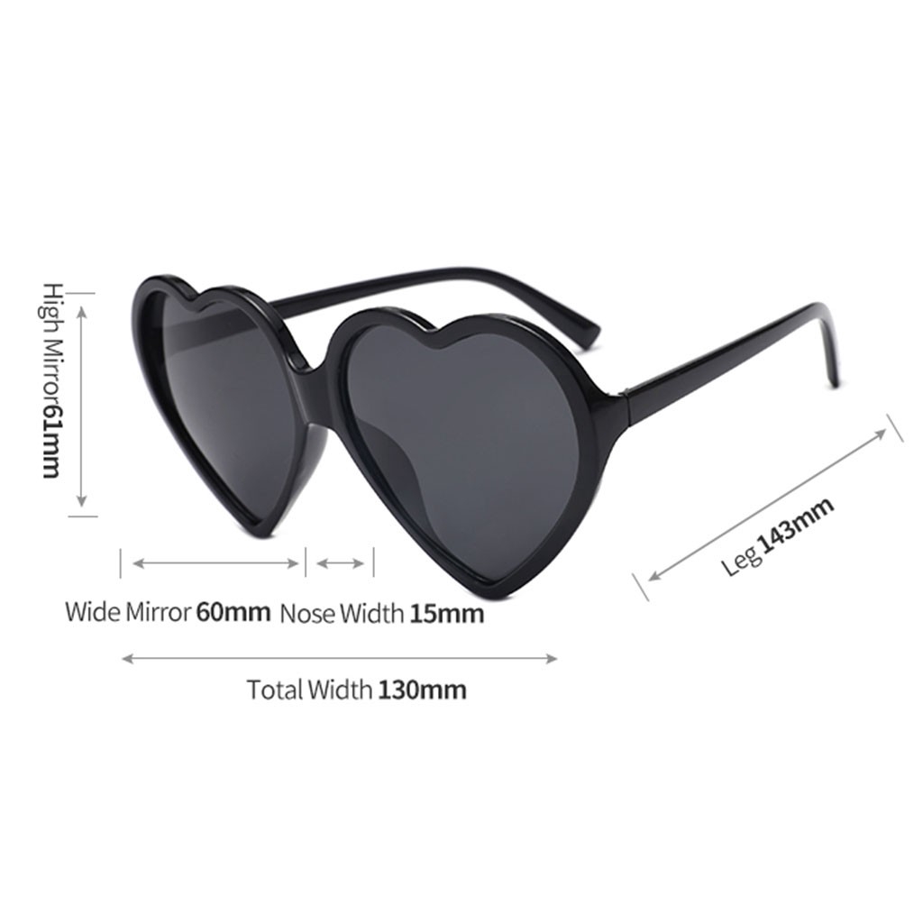 Kính mát hình trái tim chống tia UV400 | BigBuy360 - bigbuy360.vn