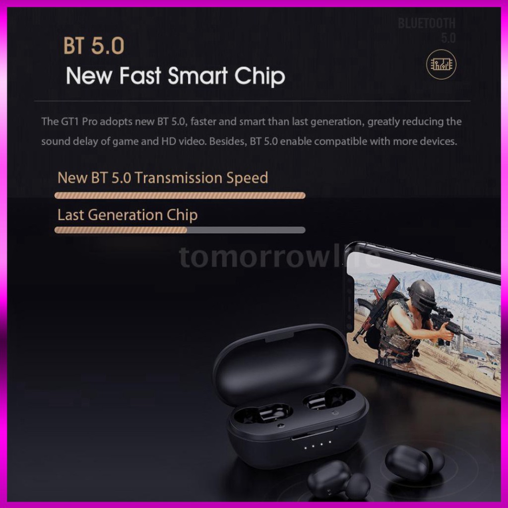 ## Bộ Tai Nghe Không Dây Bluetooth 5.0 Aac Dsp Xiaomi Haylou Gt1 Pro Tws Chống Ồn Kèm Phụ Kiện **