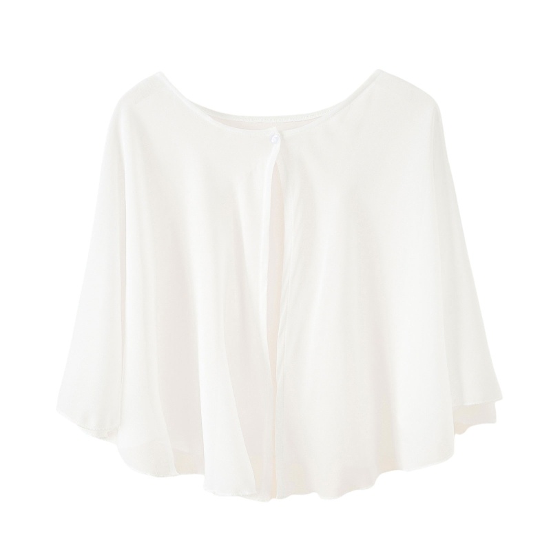 Áo Choàng Mềm Mại Màu Trơn Đa Năng Thời Tiết Mùa Hè Cho Nữ