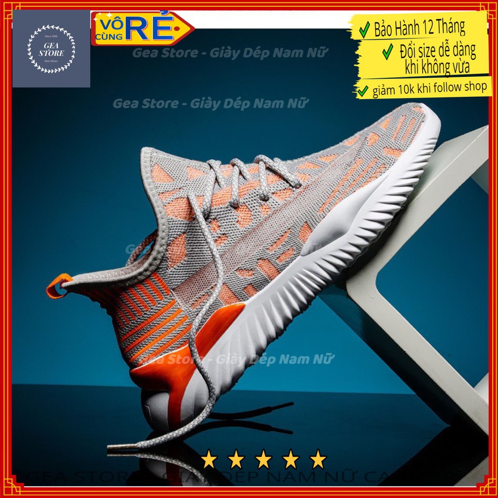 Giày sneaker nam lưới cam đen gea, giày tập gym thể thao sport đẹp cao cấp trẻ trung phong cách hàn quốc - Mã GEATT03 | BigBuy360 - bigbuy360.vn