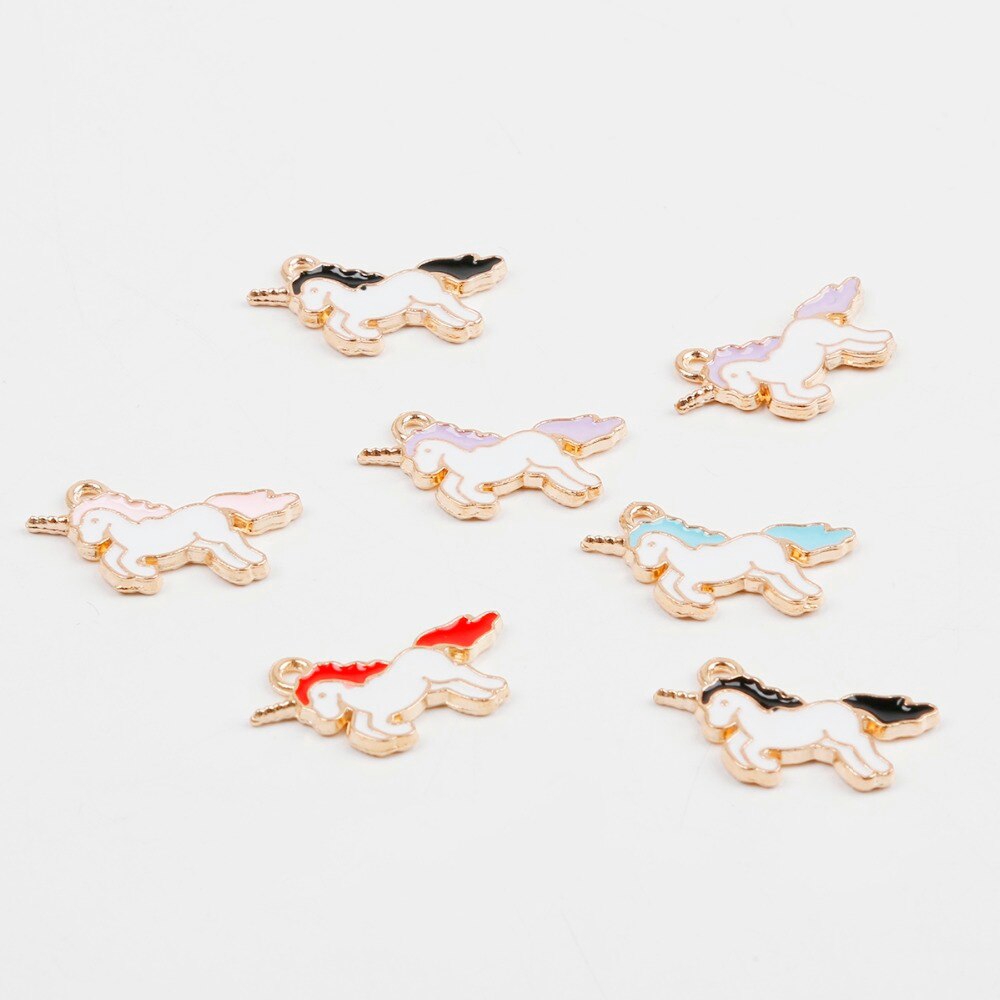 Mặt vòng cổ / vòng tay hình kỳ lân bằng hợp kim tráng men dùng làm trang sức thủ công