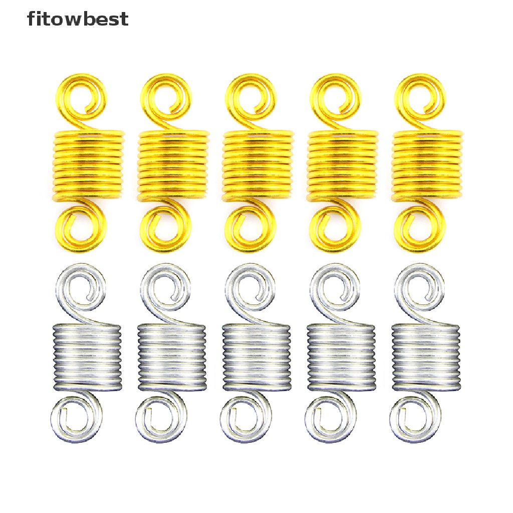 Set 100 Kẹp Nối Tóc Bện Bằng Hợp Kim Kẽm Chất Lượng Cao