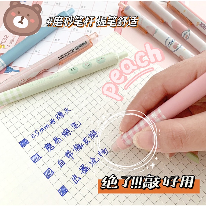 Bút Mực Gel Ngòi 0.5mm Họa Tiết Hoạt Hình Dễ Thương