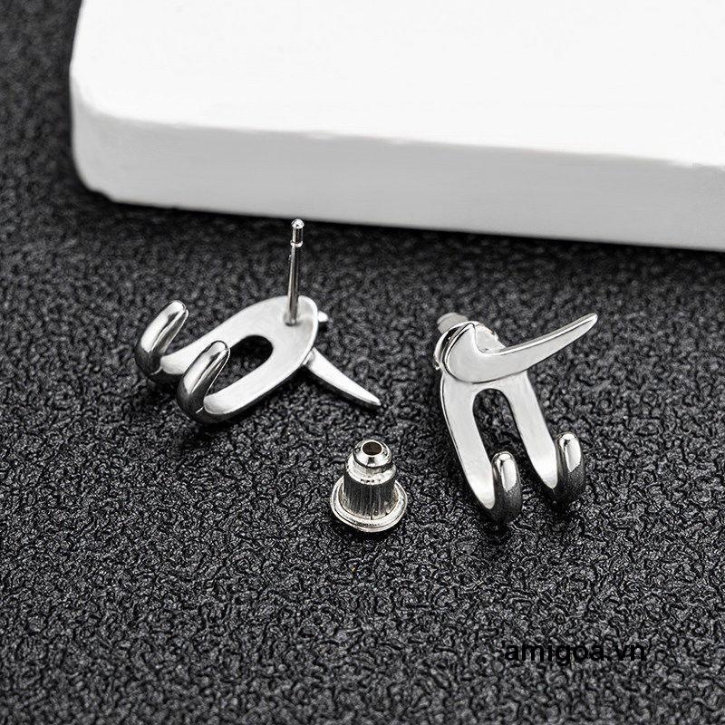 ✨✨Khuyên Tai Dạng Móc Thiết Kế Đơn Giản Phong Cách Hip Hop Cho Nam Và Nữ