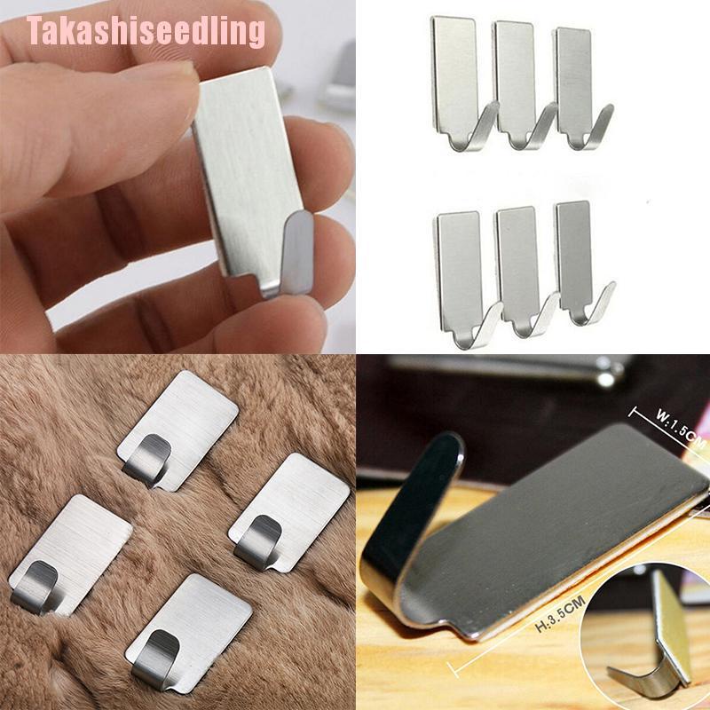 Set 6 giá đỡ inox treo tường hình vuông tiện dụng