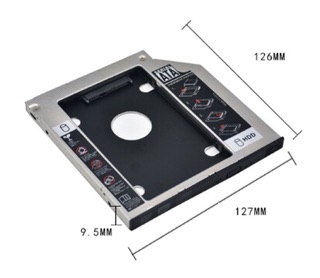 Caddy bay đổi dvd sang hdd dày/mỏng nhôm
