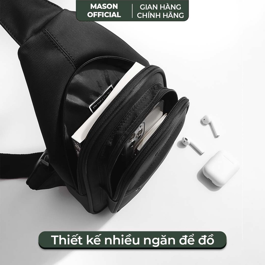 Túi đeo chéo nam mini nhỏ gọn Cross Bag vải Oxford chống nước thương hiệu MASON - M28