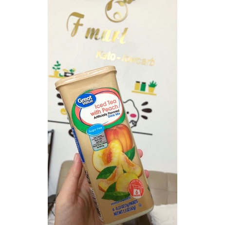 ⚡FREESHIP⚡Hộp 6 gói Bột pha nước trái cây Great Value- 3 vị.