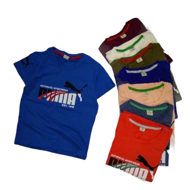 Áo Phông Cộc Tay Bé Trai 28-40kg Cotton 4 Chiều