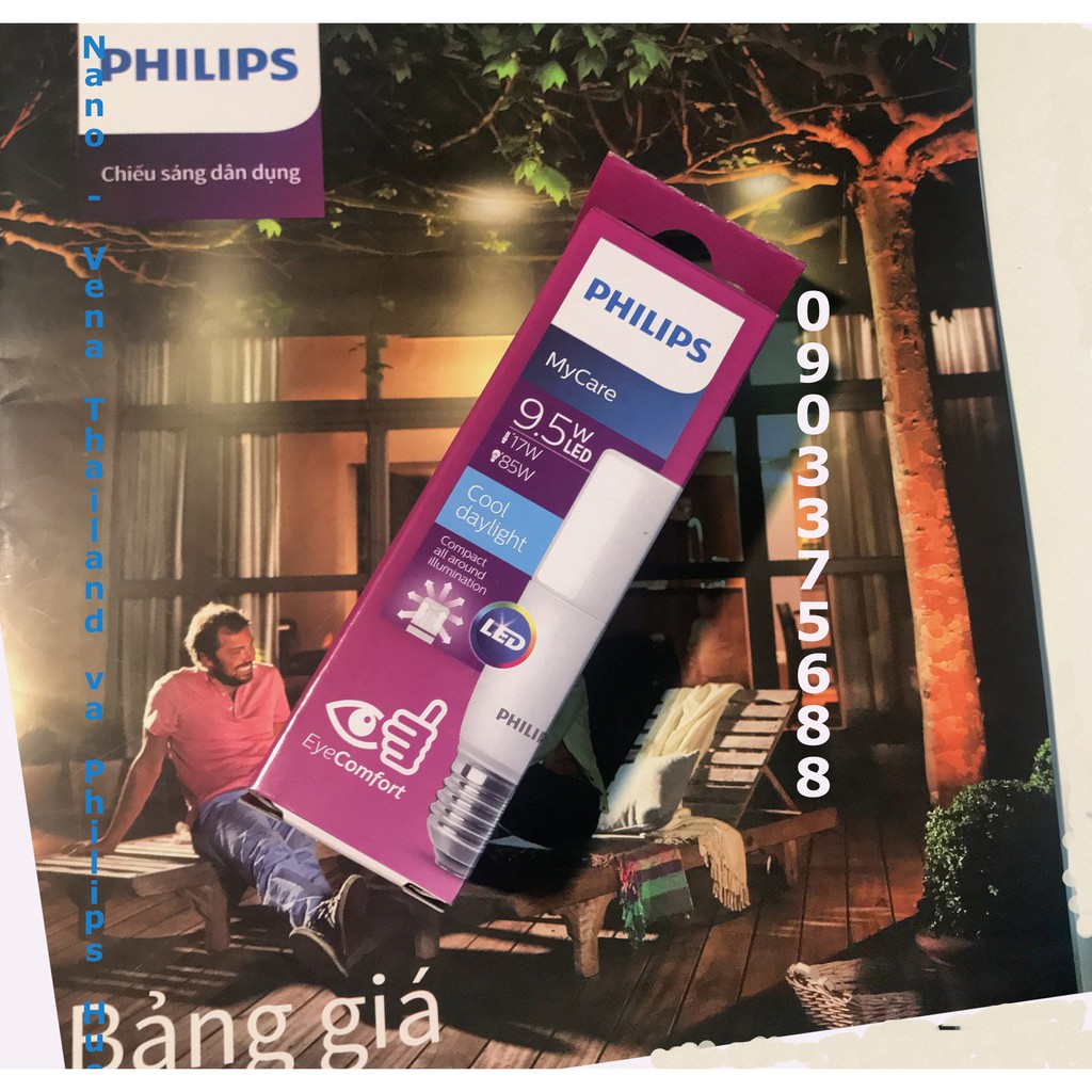 Bóng đèn Led Stick 9.5w đui E27 thương hiệu Philips