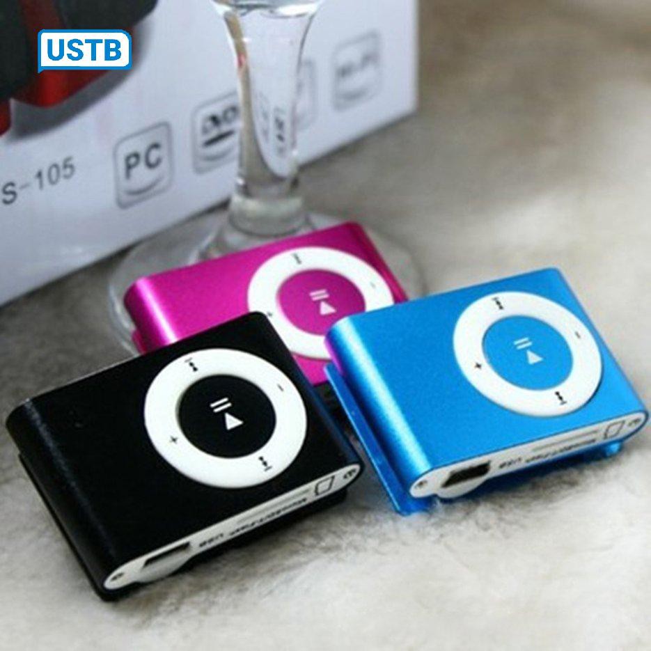 Máy nghe nhạc MP3 cao cấp có kẹp kim loại hỗ trợ thẻ nhớ Micro SD TF (không có màn hình) / usb 2.0