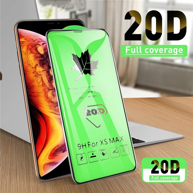 Miếng dán màn hình cường lực 20D cho For IPhone 13 14 12 Mini 11 Pro X Xs Max XR 6 6s 7 8 Plus