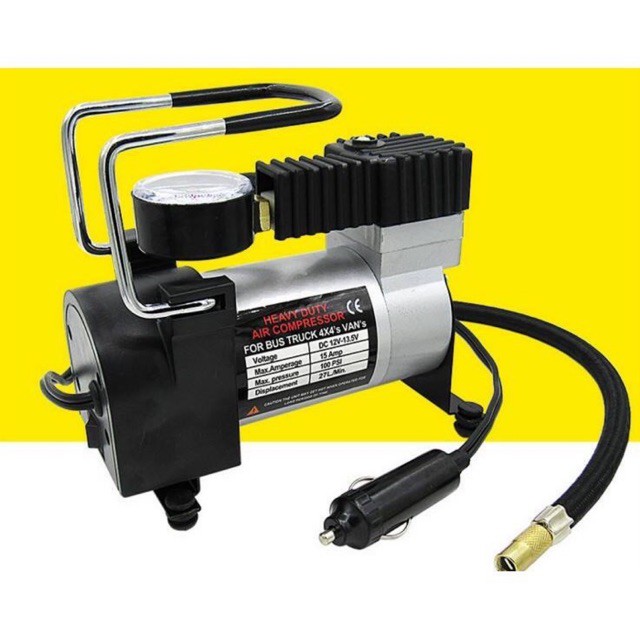 MÁY BƠM LỚP XE HƠI, XE MÁY SHU DIKA 12V -220V 150Psi CAO CẤP TIỆN LỢI MANG THEO - MÁY BƠM XE MINI NHỎ GỌN CÔNG SUẤT CAO