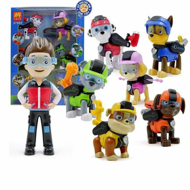 🐶🐶 ĐỒ CHƠI ĐỘI CHÓ CỨU HỘ - RYDER VÀ NHỮNG NGƯỜI BẠN PAW PATROL (27005)