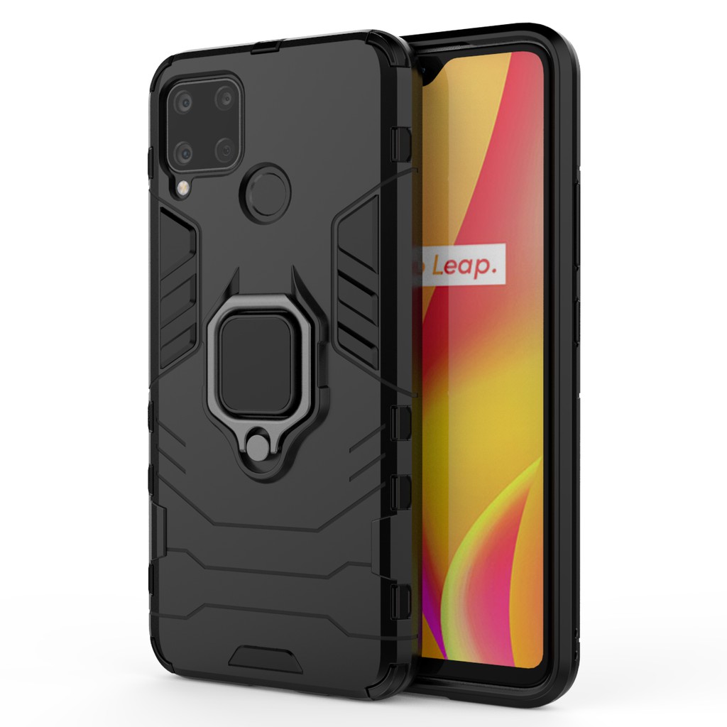 Ốp lưng Oppo Realme C15 / C12 / Realme C33 / Realme C35 chống sốc Iron Man Iring cao cấp giá đỡ xem phim