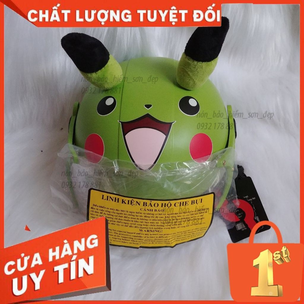 Mũ Bảo Hiểm Trẻ Em_Nón Bảo Hiểm Trẻ Em Pokemon