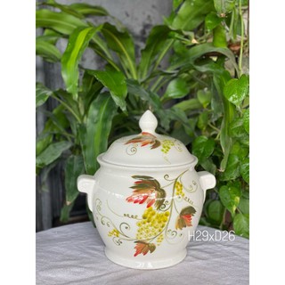 Hũ đựng gạo Bát Tràng.