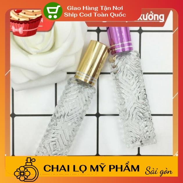 Chai lọ chiết nước hoa thủy tinh 12ml , lọ nước hoa , phụ kiện du lịch