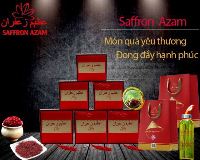 Saffron Nhuỵ hoa nghệ tây Azam Supper Neigin Cao Cấp 1gr hộp gấm