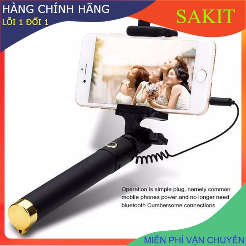 Gậy chụp hình tự sướng  xi sắt- jack 3.5