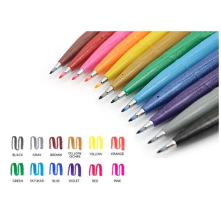 Bút lông viết chữ calligraphy Pentel Fude Touch Brush Sign Pen